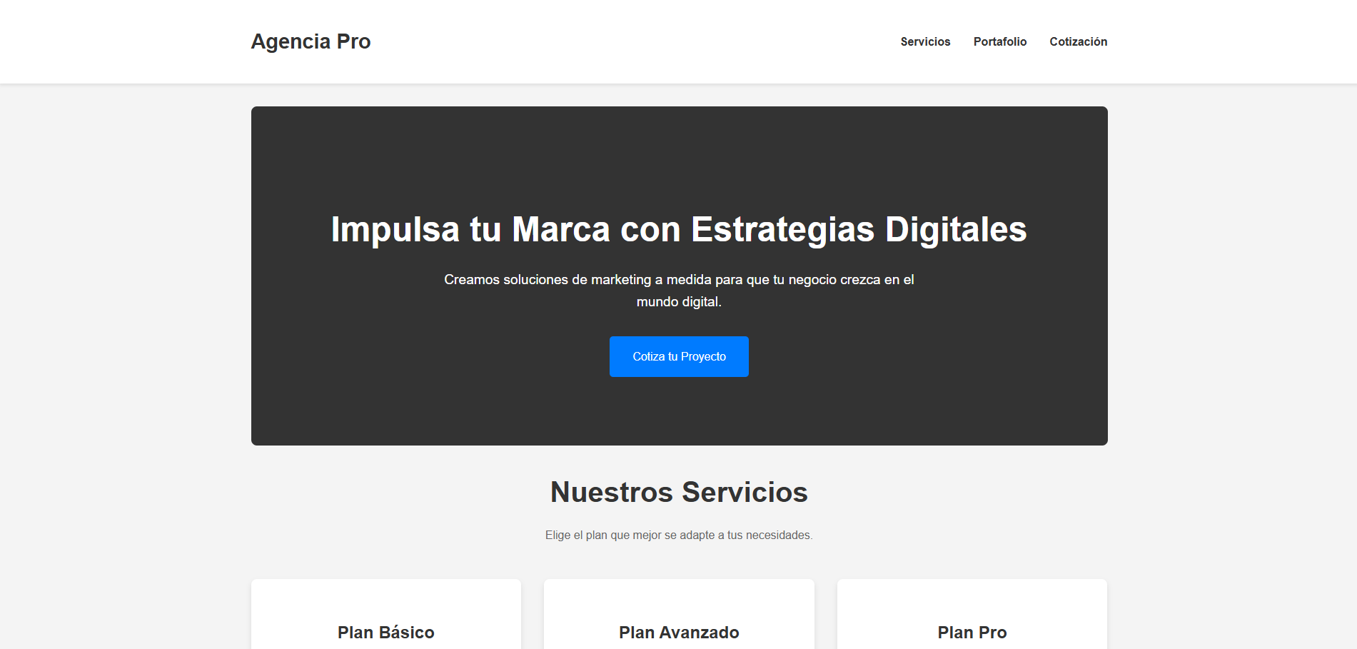 Plantilla Agencia de Marketing Digital