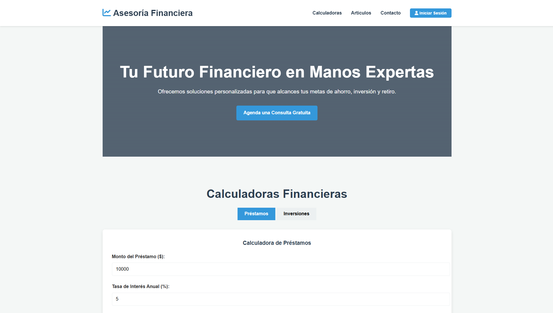 Plantilla de Asesoría Financiera