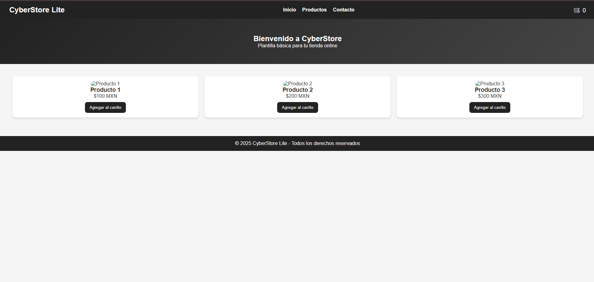 Plantilla Cyberstore