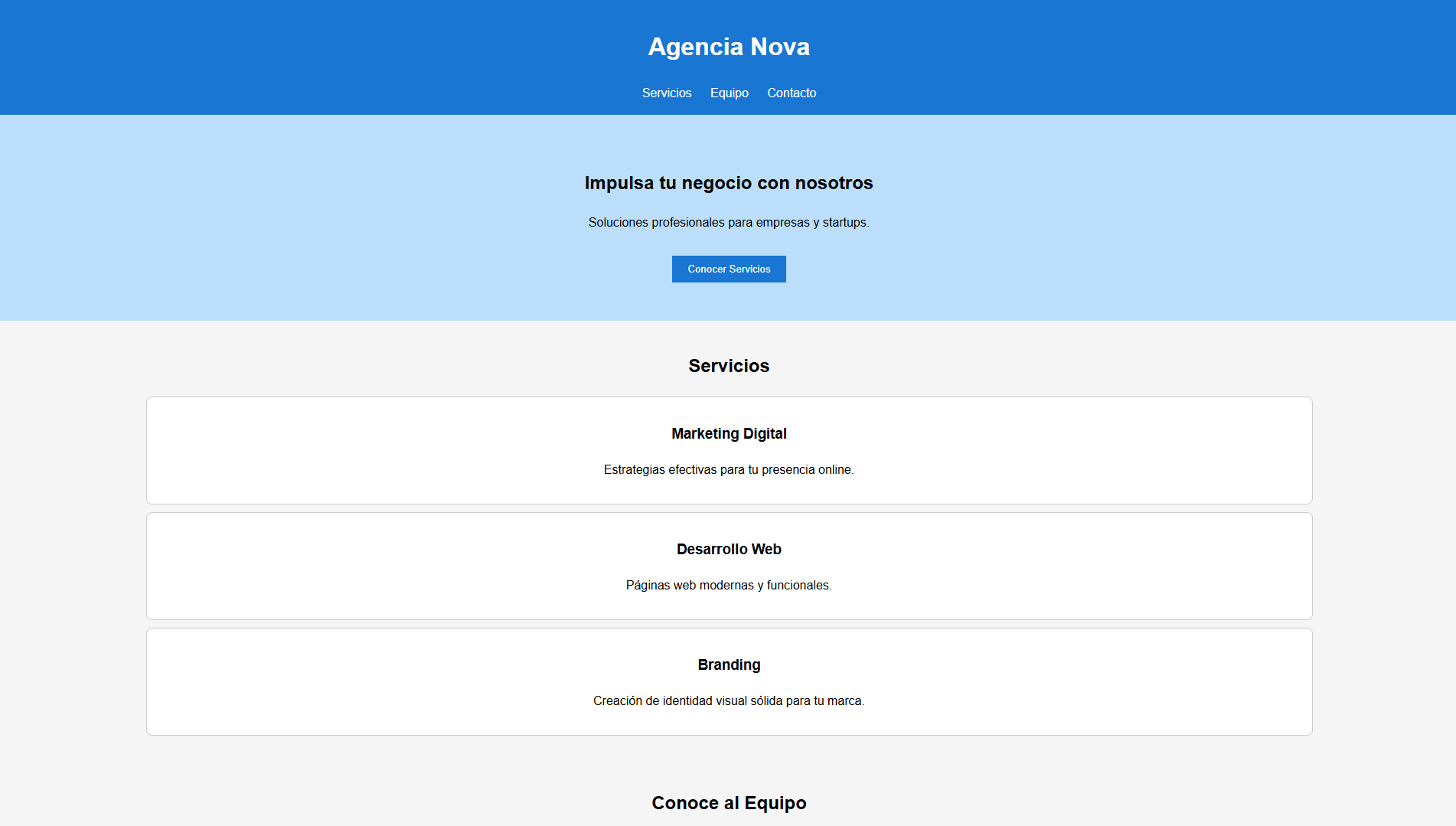 Plantilla Landing Empresa