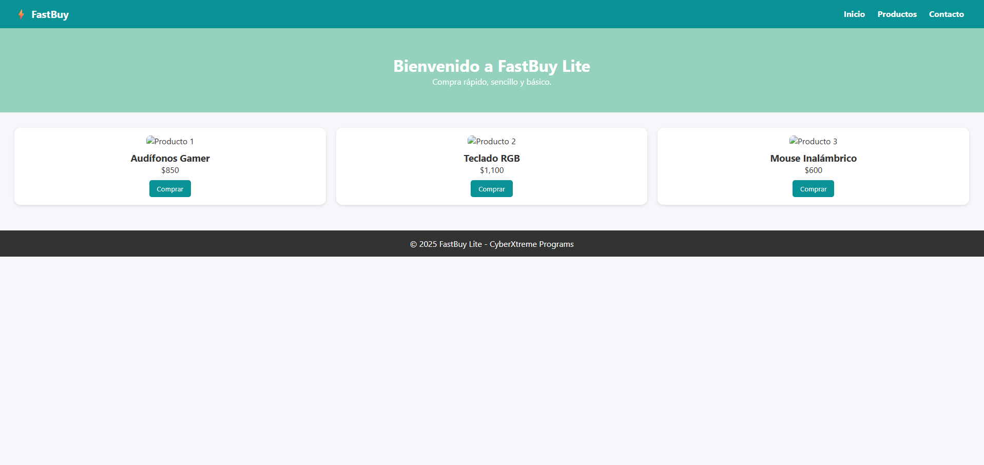 Plantilla Fastbuylite