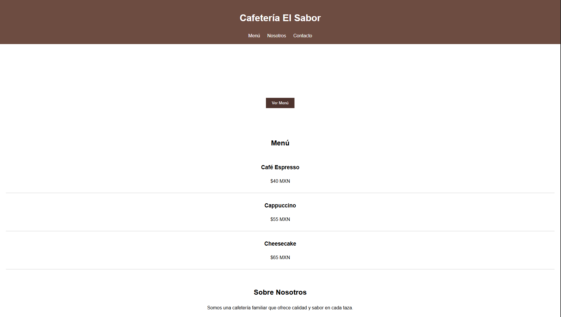 Plantilla Landing Restaurante